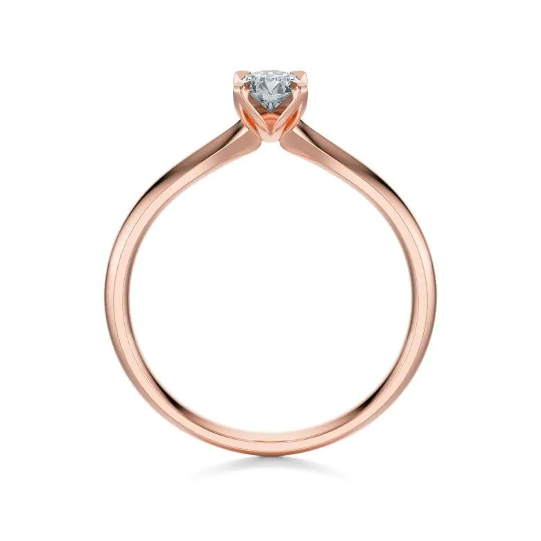 Pierścionek z diamentem różowe złoto AJPZ_114